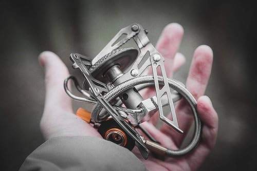 Miniatura 7 de Fire-Maple Blade 2 Estufa portátil de propano para acampar y mochilero ultraligera  Estufas de senderismo de titanio con tubo de precalentamiento