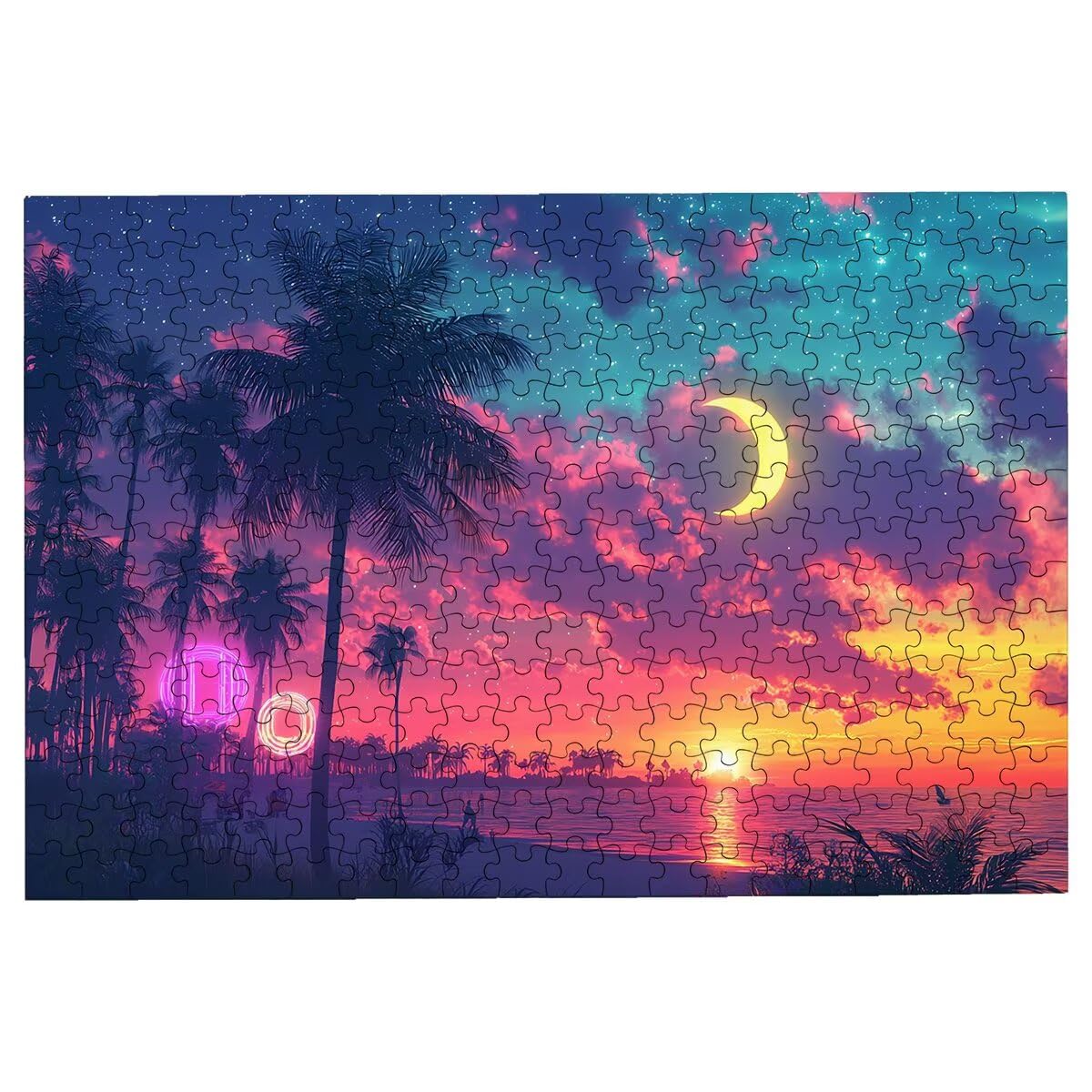 Puzzle 3000 Pezzi Paesaggi, Puzzle Luna per Adulti, Puzzles in Legno Intrattenimento Creativo, Divertimento, Puzzles Educativi Classici con Confezione di Alta Qualità Idea Regalo Donna Decor -3756