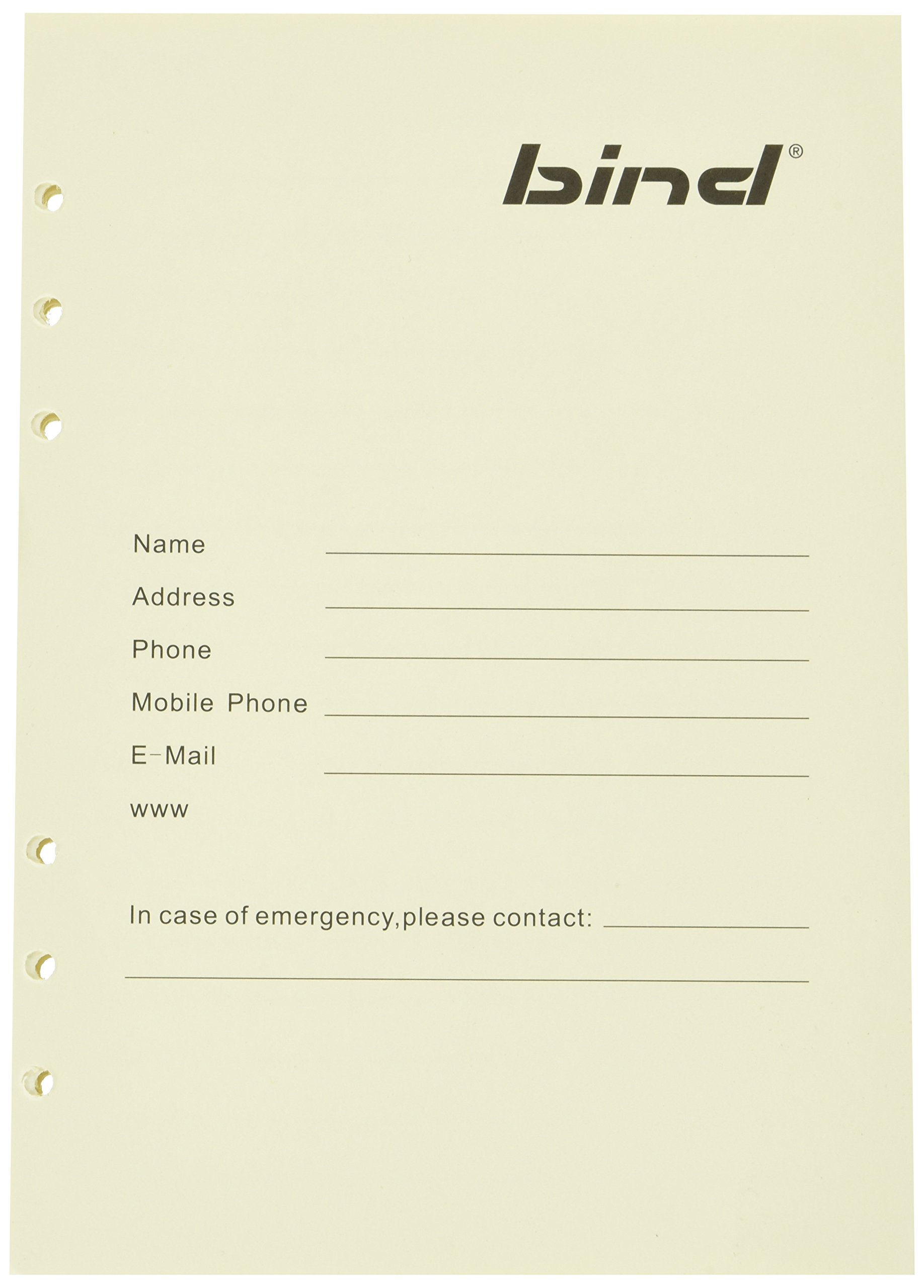 Bind Insert A5 Hardback Notebook, Cream Colored