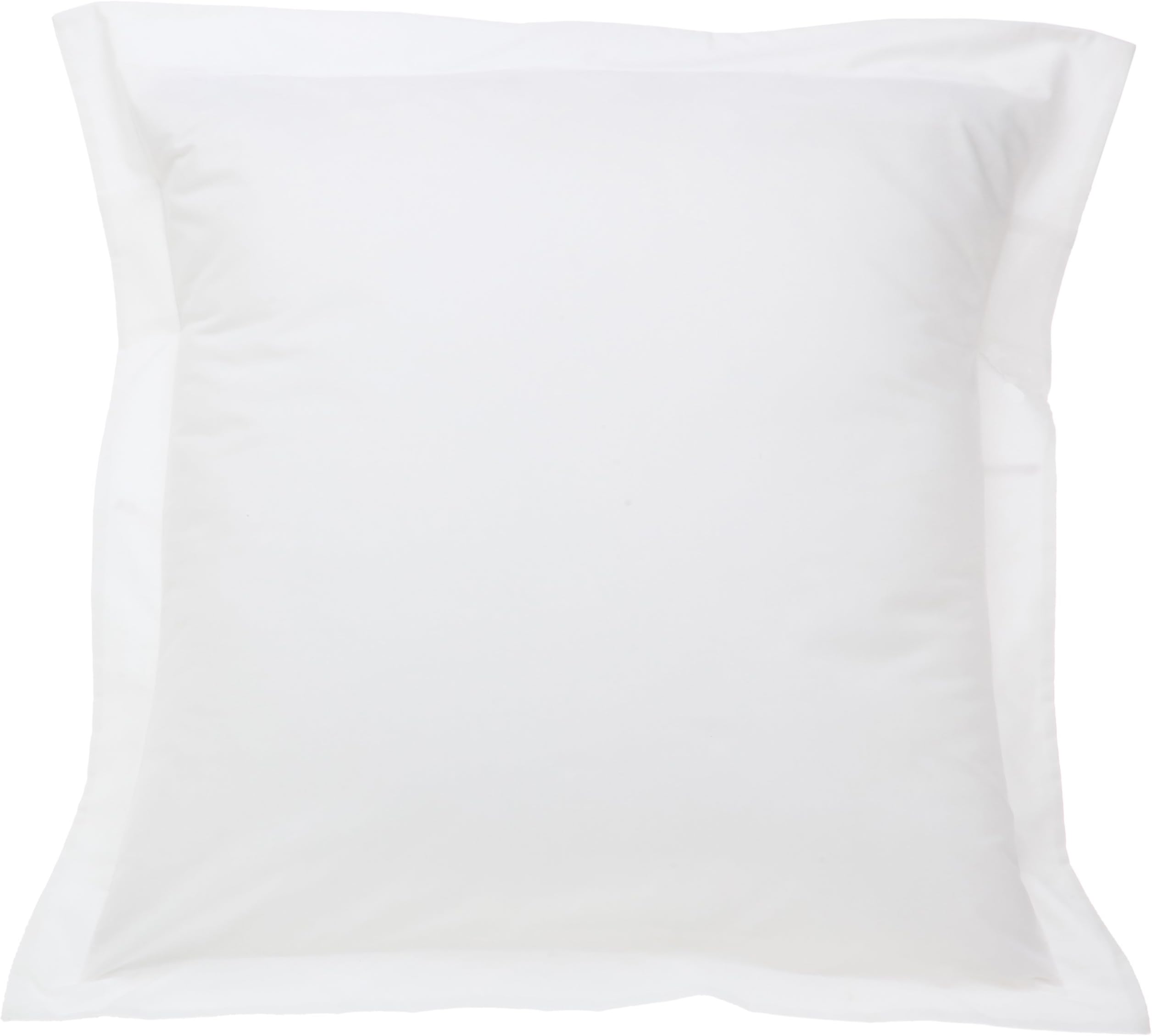 Poplin Tailored Pillow Sham, Euro, 26x26 inches, White