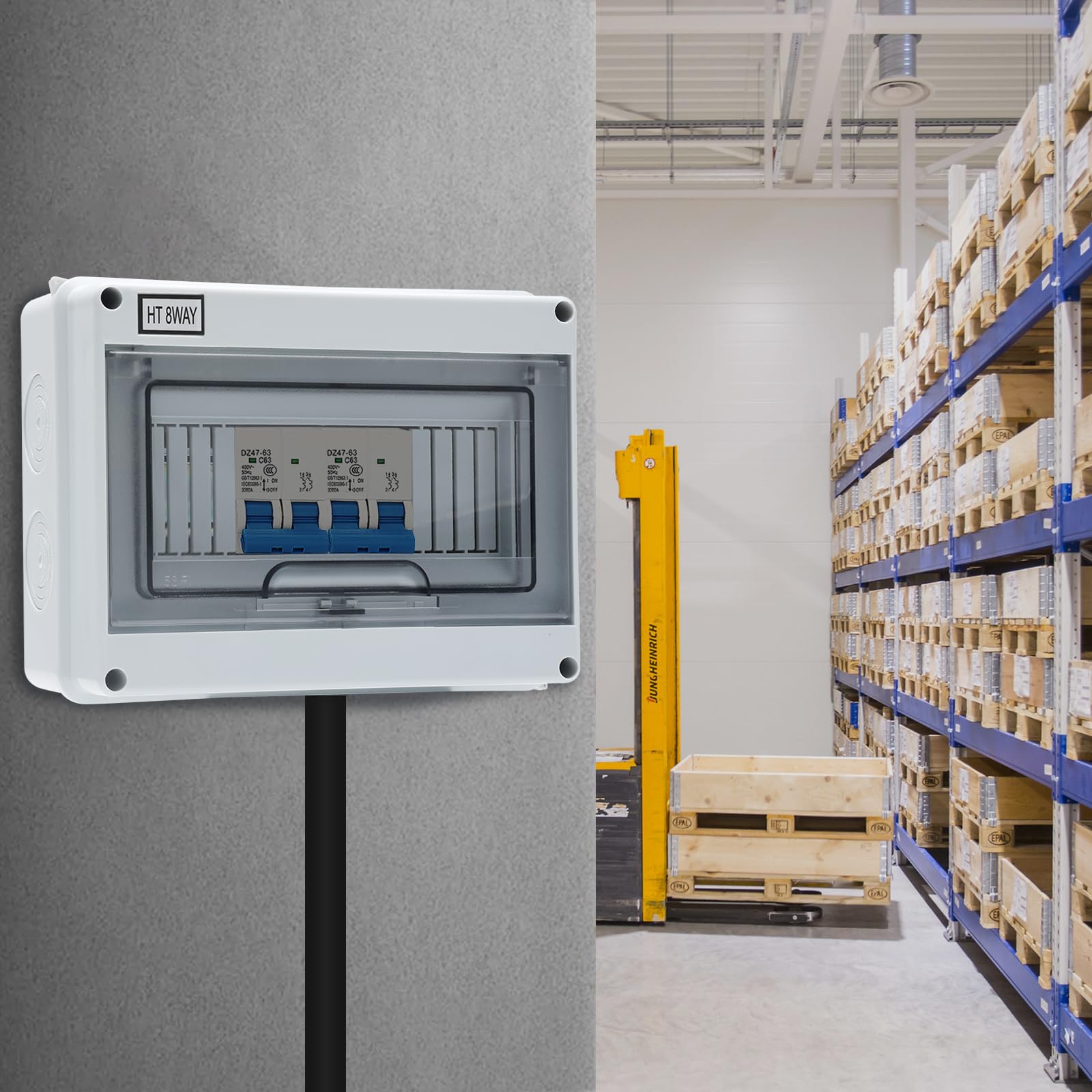 Waterproof Electrical Box - IP66 Circuit Breaker Protection -6