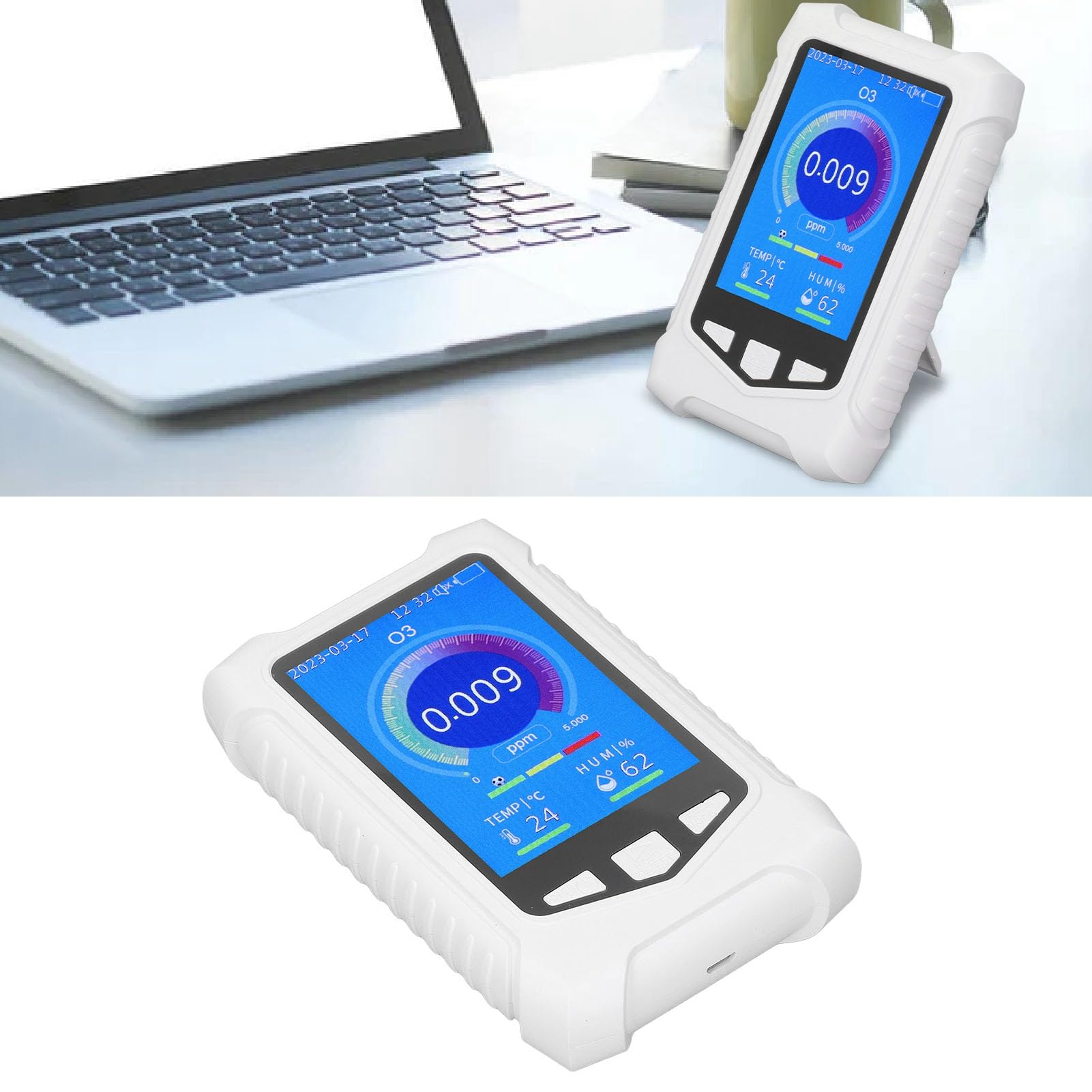 Air Quality Detector, Sensitive Meter Detector with 3.5 Inch ABS Shell for Office