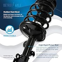 Vista 640 de Detroit Axle - Kit de suspensión delantera de 10 piezas para Chevy Aveo Aveo5 Pontiac G3 Wave 2 Ready Struts Assembly 2 Enlaces de barra