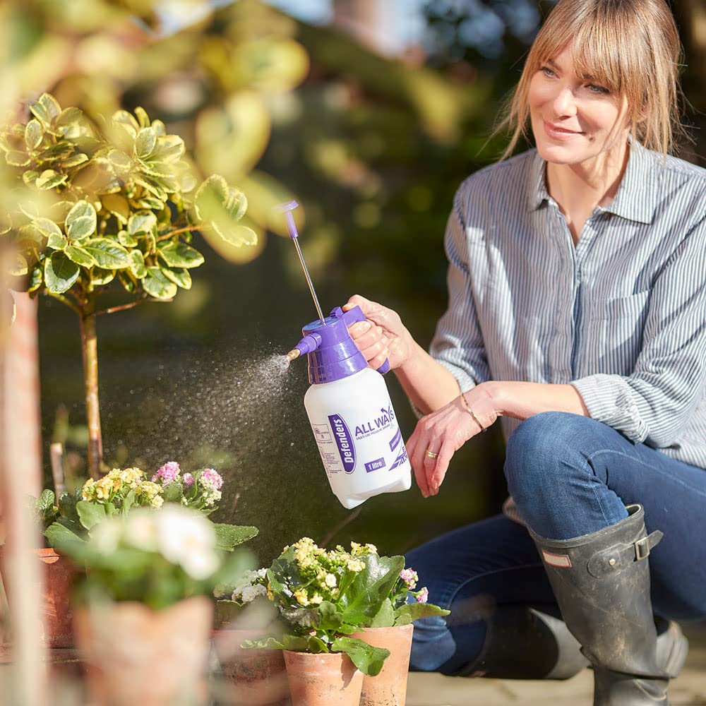 Defenders All Ways Multi-Use Pump Action Pressure Sprayer – 1 L, Adjustable for Home & Garden Use - Indoor Plants, Cleaning, Outdoor, Garden, Fertilisers, Pesticides & Weed Killers — view 2