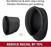 Vista 3 de Slip on Recoil Pad, Gel Filled, Black,2 Pack (M+L)