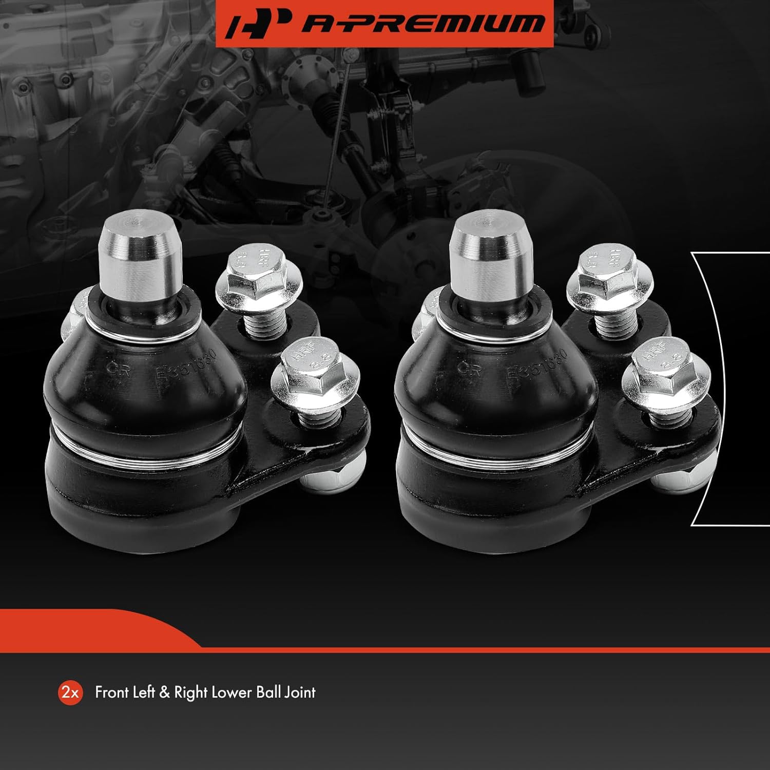 A-Premium 2 x Front Lower Ball Joint, Compatible with Buick Encore 2013-2022 & Chevrolet Sonic 2012-2018, Trax 2013-2022
