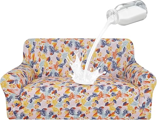 Vista 16 de ALIECOM Fundas 100% impermeables para sofá de 3 cojines, fundas para sofá aptas para mascotas, lavables para perros, fundas elásticas estampadas