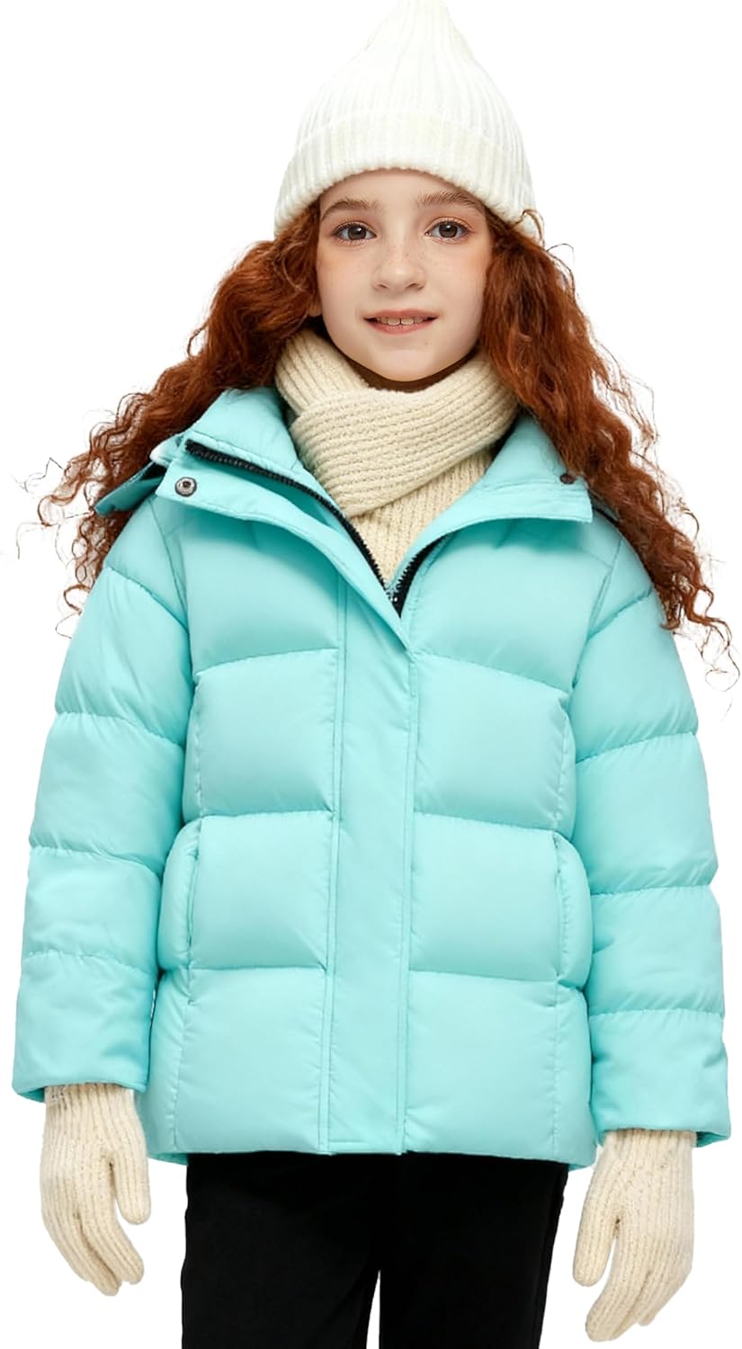 ZSHOW Girls' Lightweight Puffer Jacket Warm Hooded Winter Coat Quilted Outerwear Jacket