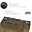 WENNALIFE Wire Hair Extensions (Increase 50% Lifespan) Real Human Hair 12 inch 70g Ombre Walnut Brown to Ash Brown Bleach Blonde Remy Wire Hair Extensions Invisible Straight Real