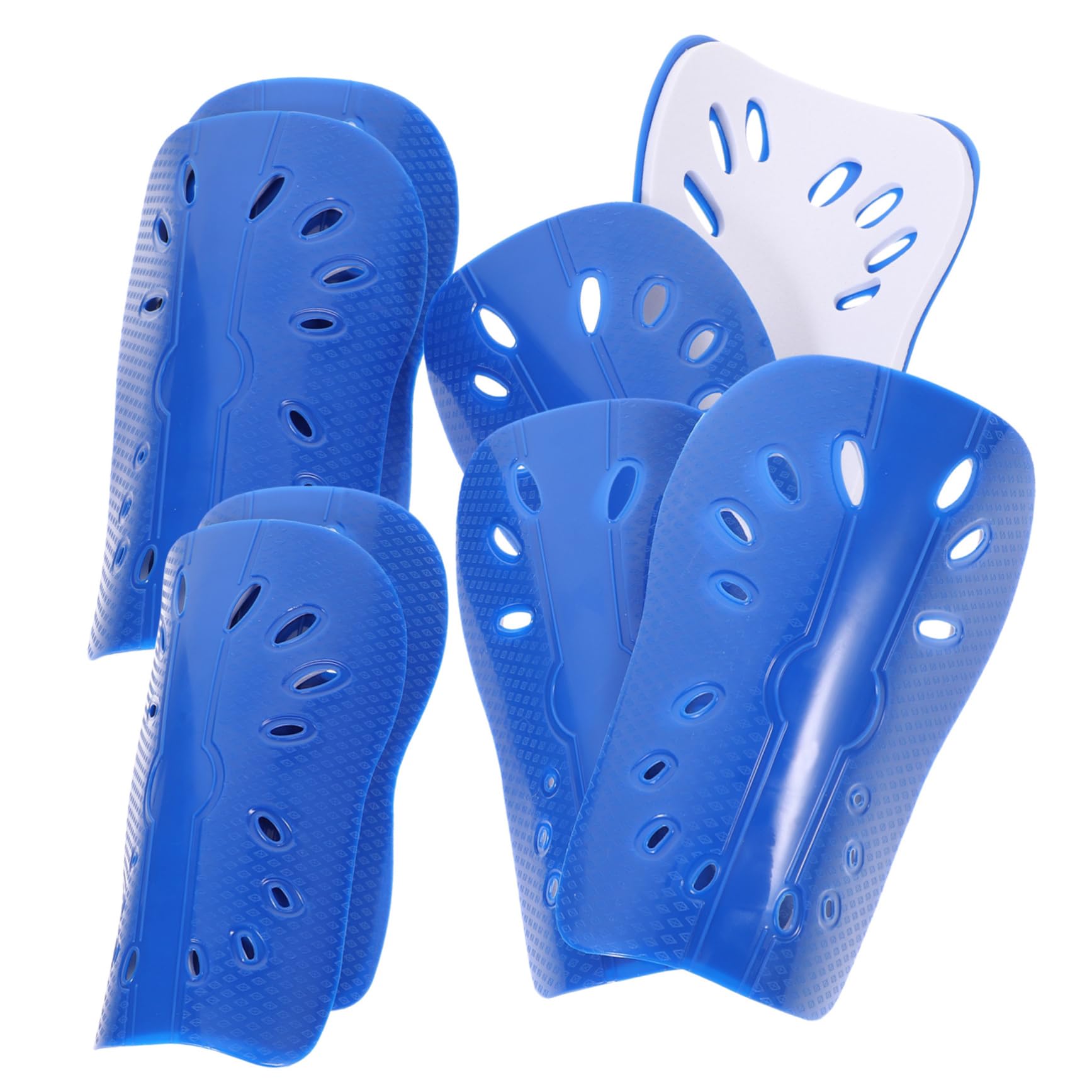 Happyyami 4Pairs Soccer Shin Guards for Adults Lightweight Ergonomic Shin Protector for Boys and Sports Accessory for Football Enthusiasts Breathable and Comfortable