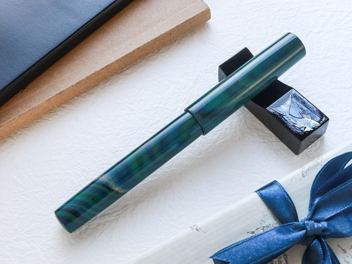 WANCHER 万年筆 峰万年筆 マーブルグリーン marble green ワンチャー