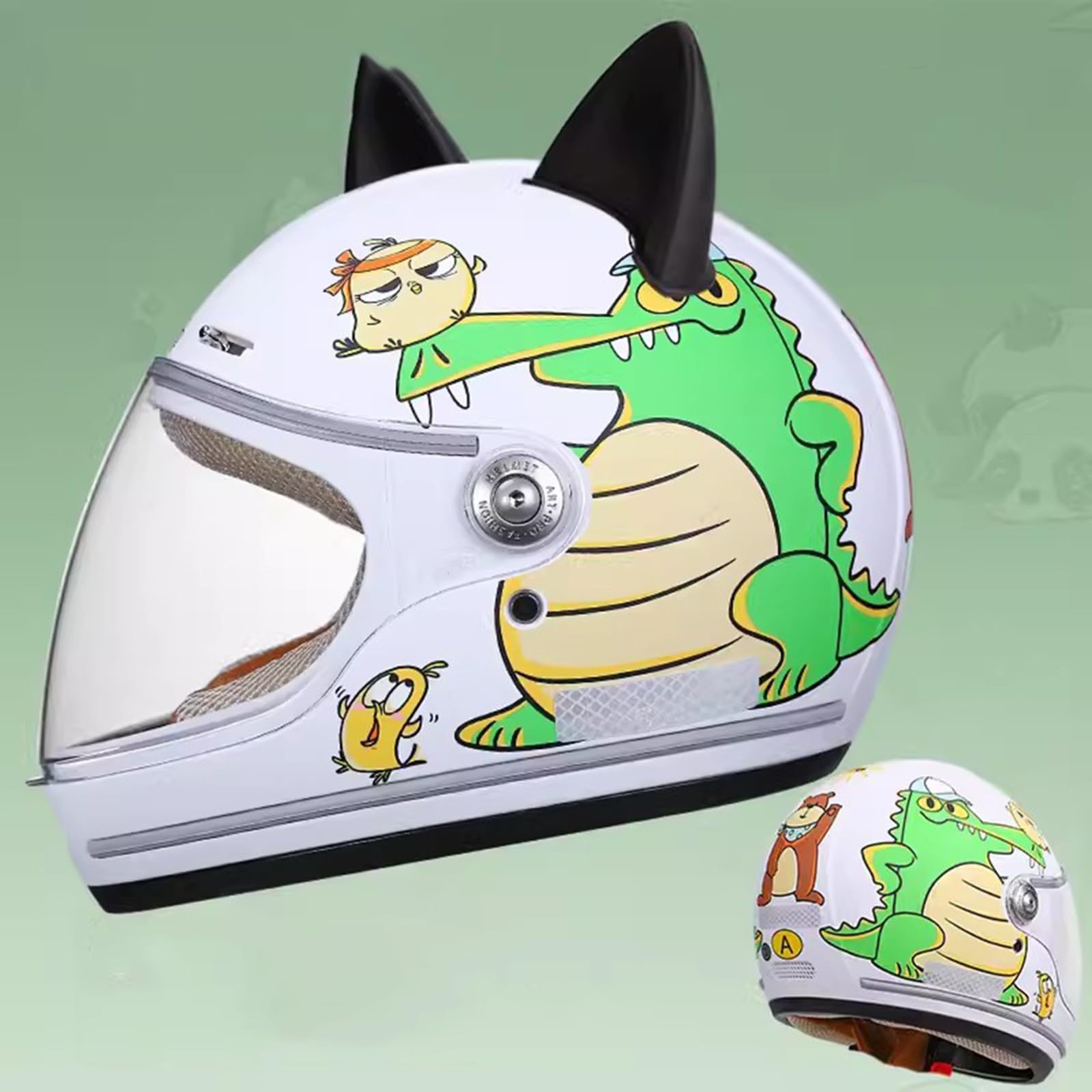 QJWMatic Kinder Motorrad Integralhelm Racing Motocross ATV Helm Jungen Mädchen Straße Elektro Moped Helm für 4-15 Jahre Kinder B,46-53CM QJWMatic Kinder Motorrad Integralhelm Racing Motocross ATV Helm Jungen Mädchen Straße Elektro Moped Helm für 4-15 Jahre Kinder B,46-53CM