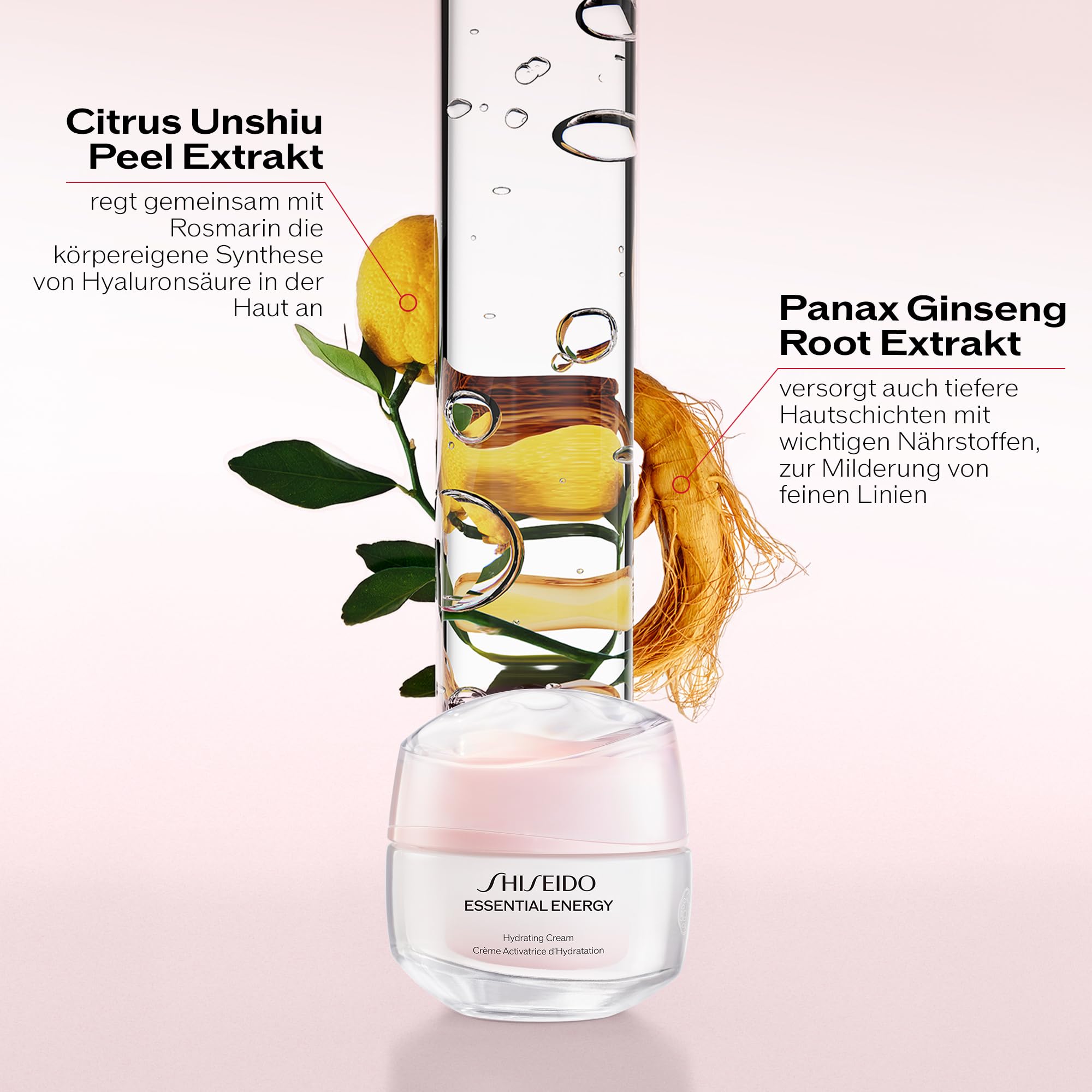 Shiseido I Essential Energy I Hydrating Face Cream I Beugt Linien vor