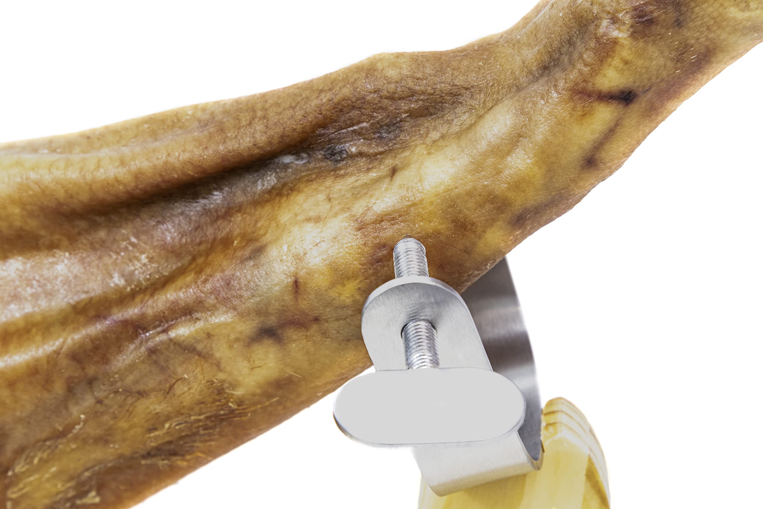 Fackelmann Schinkenhalter aus Holz, mit Schubfach und Messern