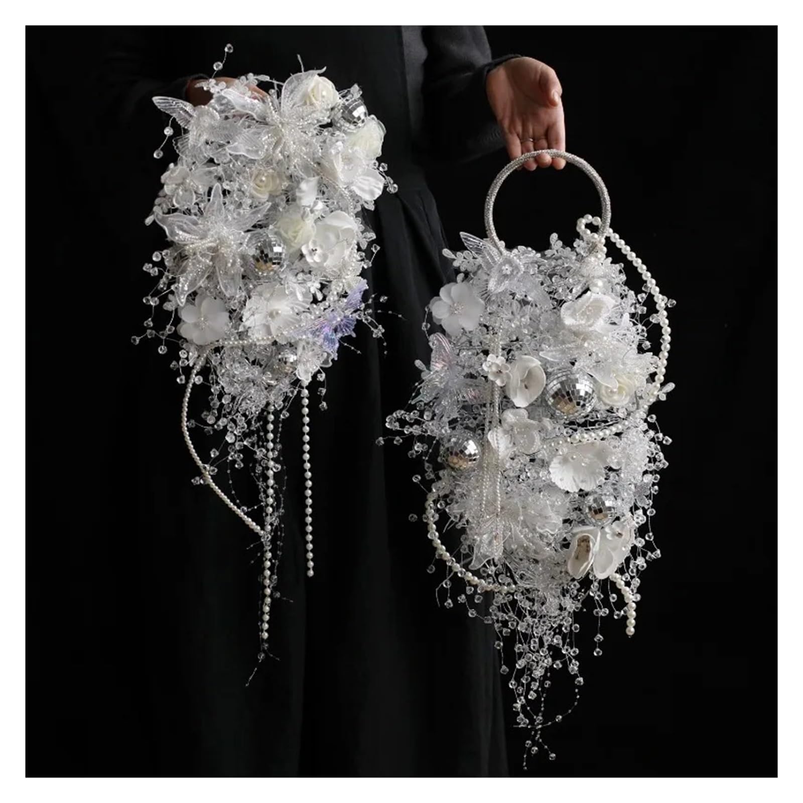 Gijmzy Galaxy Bright Handhe Atmosphere Bride, Hand-Held Bouquet Decoration Gifts