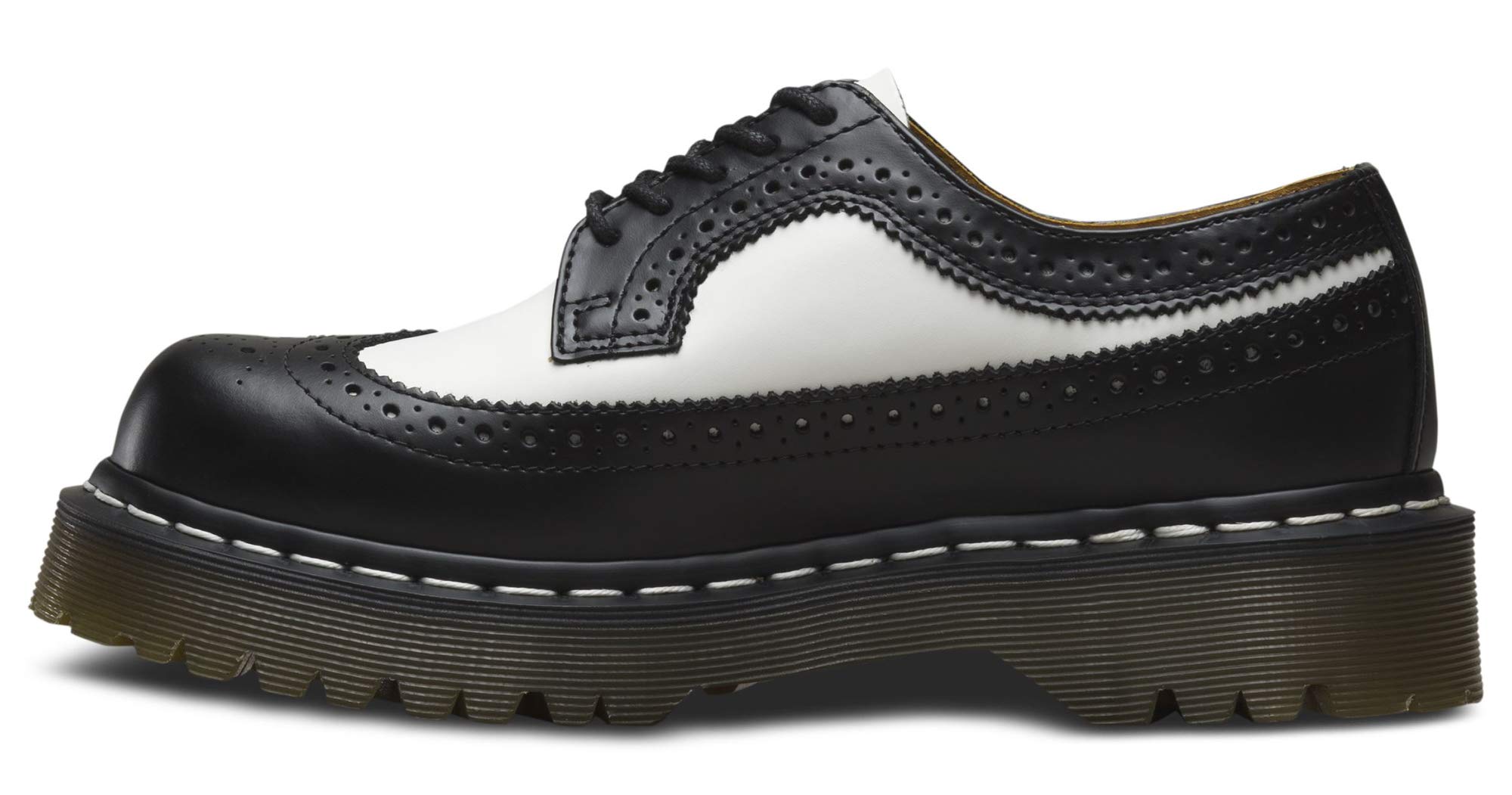Dr. Martens, US Size Men’s 9 Woman’s 10 3989 Brogue BEX 3-Eye Leather Wingtip Shoe for Men and Women
