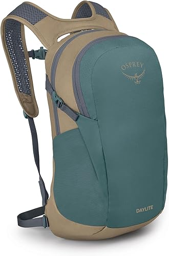 Vista 24 de Osprey Daylite - Mochila para viajes diarios, ligera, con funda para laptop, bolsillos para botellas Magma Marrón/Tungsteno