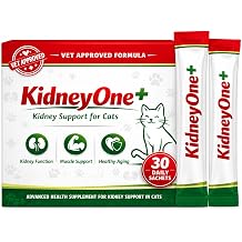 SHEVAT VITAMINS KidneyOne+ Cat Kidney Support Supplement HMB Calcium Formula for Kidney Function, Muscle Maintenance & Healthy Aging 30 Sachet Packets Vet Recommended