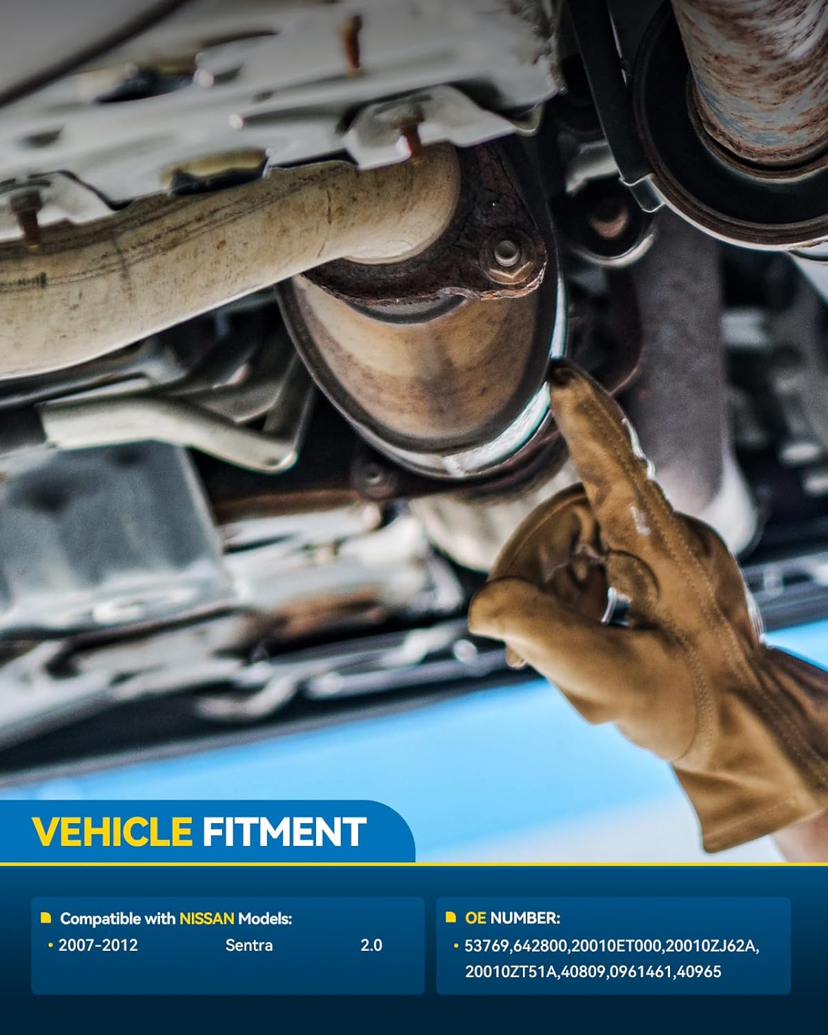 PHILTOP Catalytic Converter Stainless Steel Direct-Fit Replacement For 2007-2012 Sentra 2.0L Replace 53769, 642800, 40809 (EPA Compliant)