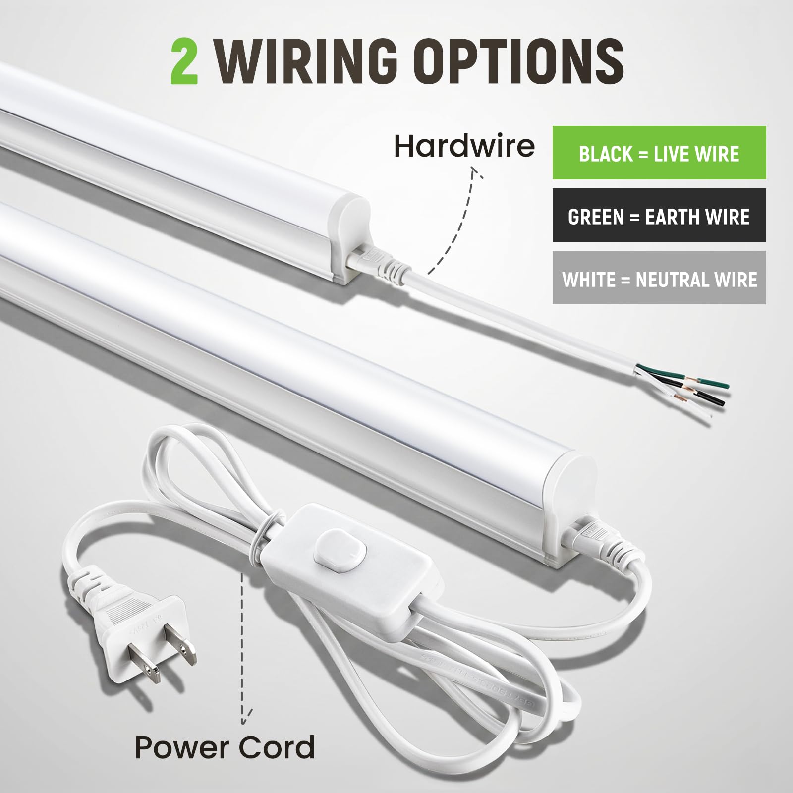 Pak Lampa warsztatowa LED 1,2 m, 2300 lm, 6500 K, zimna biel, 20 W, super jasna, niezawodna, sufitowa i podszafkowa, do warsztatów