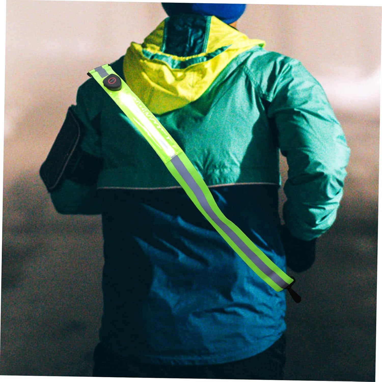 POPETPOP Reflective Belt Strips Bicycle Outdoor Running Reflector Light Belt LED Neon Safety Night Bike