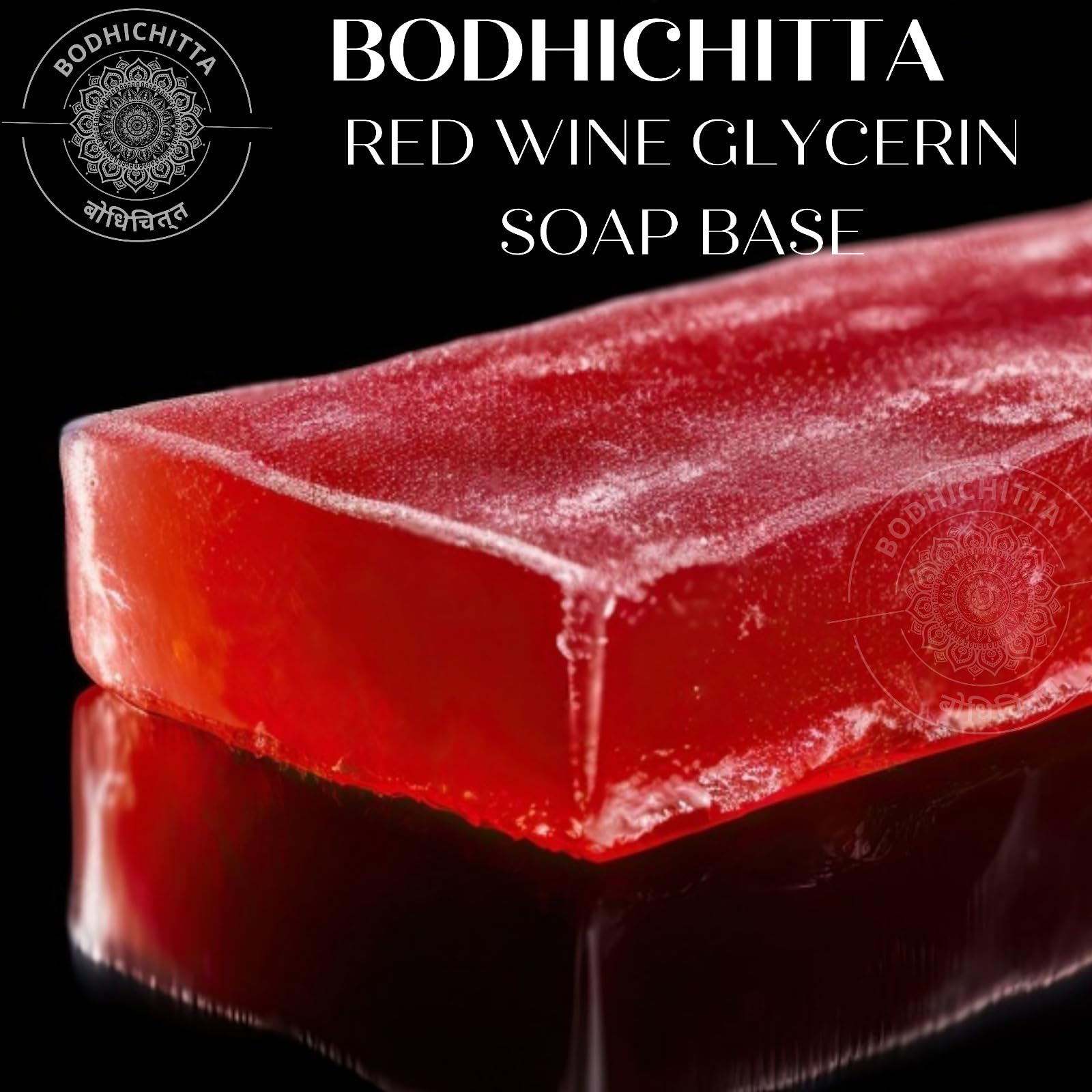 Bodhichitta Red Wine Ultra Premium Soap Base 100% Organic Ingredients (SLES, SLS, Paraben Free) 250G