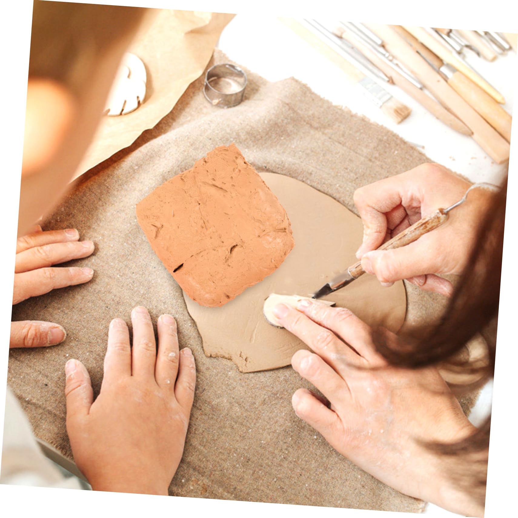 6stücke Lufttrocknender Zum Selbermachen Basteln Und Modellieren Leicht Formbarer DIY-töpferton Für Heimwerkerarbeiten Und Kreative Projekte