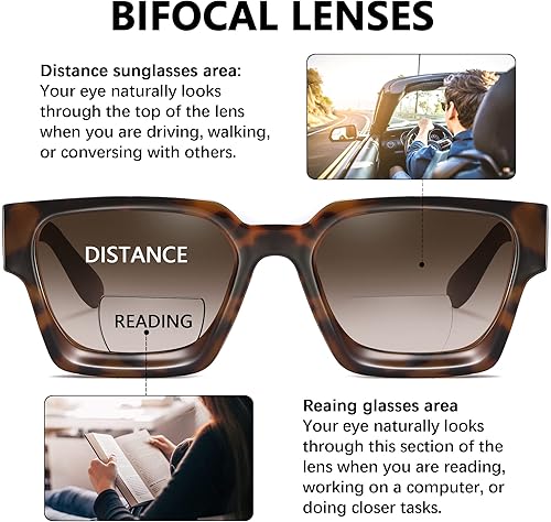 Miniatura 4 de Paquete de 4 lentes de lectura cuadrados clásicos para mujer, lentes de lectura con bloqueo de luz azul con bisagra de resorte, estilo Oprah moderno