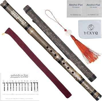 G key - Short Xiao Handmade Professional 8 Holes Bamboo Xiao Flute Zizhu Vertical Xiao Purple Bamboo Short Flute Chinese Traditional Musical Instrument Suitable for Students Beginners Adults