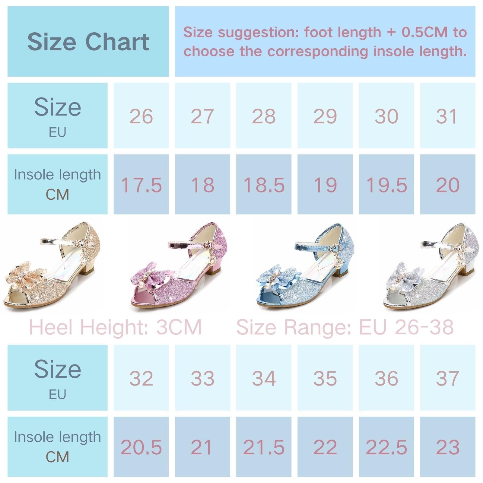 Chaussures de Princesse Brillantes pour Filles, Basket Mary Jane à Talons Bas, Sandales élégantes à Scratch