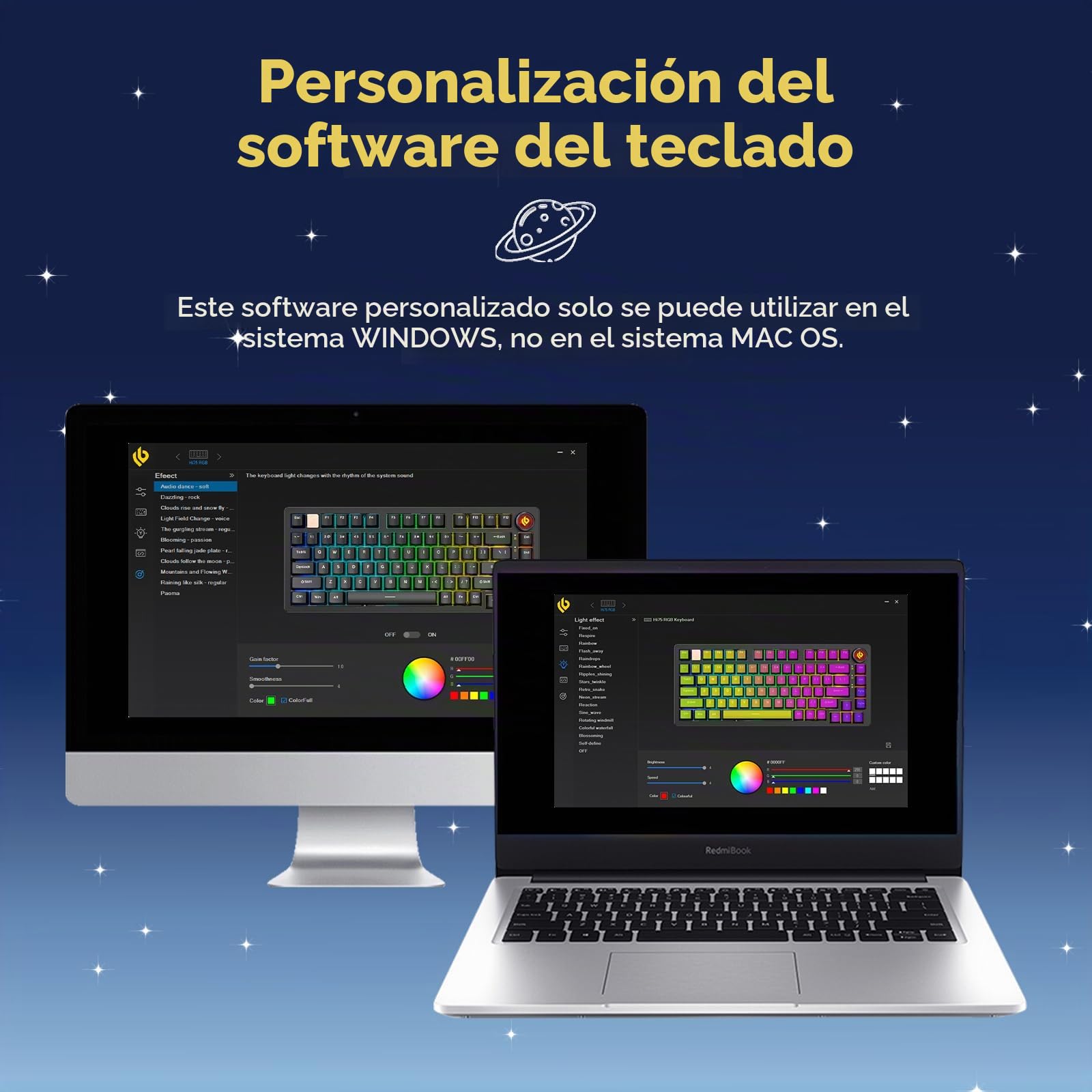 EPOMAKER x LEOBOG Hi75 Kit Teclado Mecánico de Aluminio, Gasket Teclado con Cable, programable, Hot-Swap, knob, NKRO para Win/Mac/Gamer (HI75 Kit, Grey)