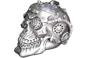 Halloween Steampunk Skull Statue