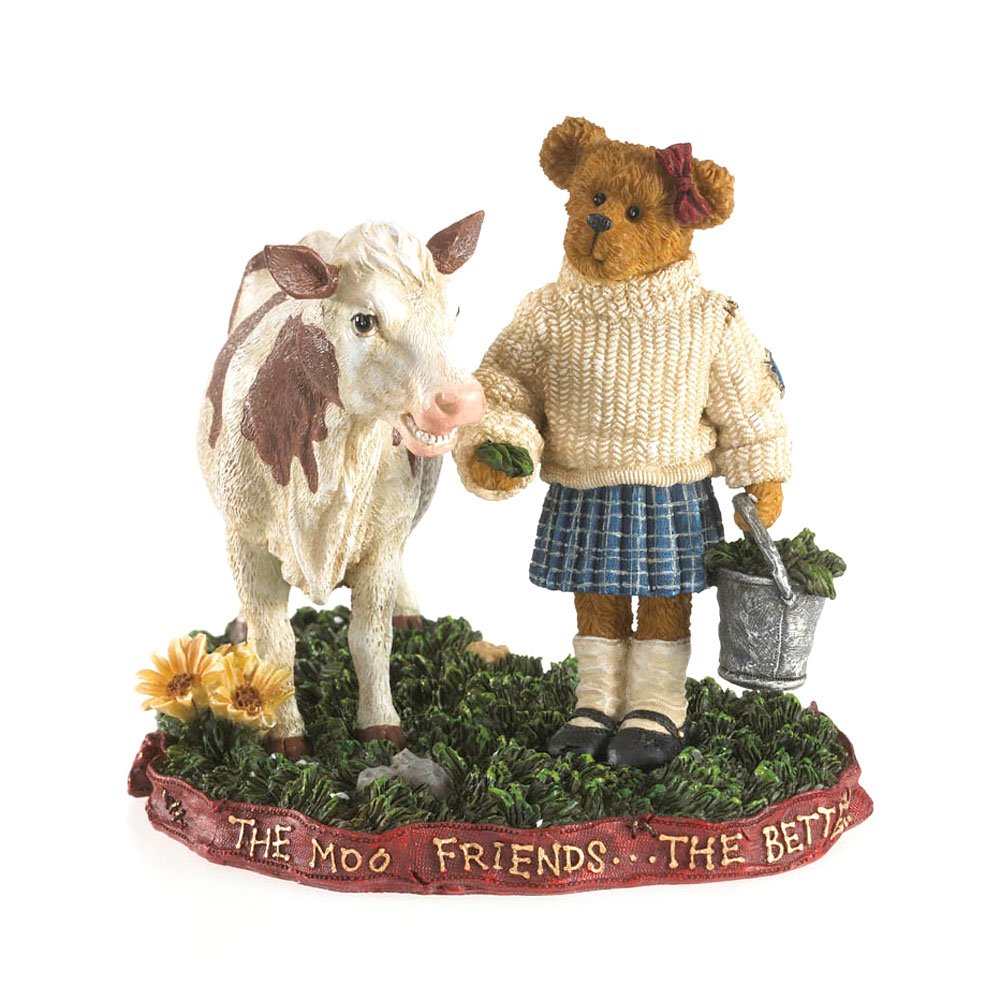 Figurine en résine Boyds Enesco petite fille veau objet décoration