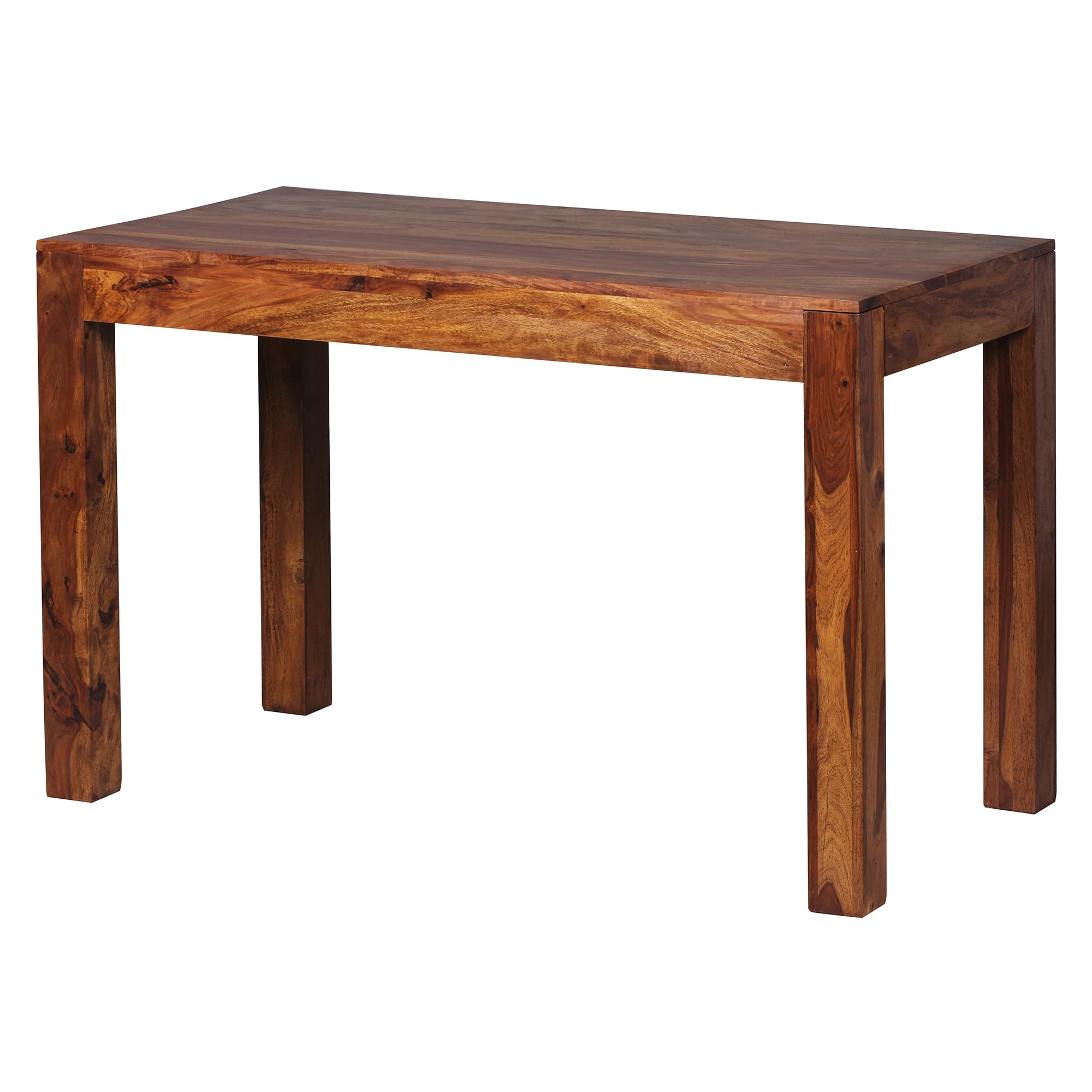 FineBuy Tavolo da Pranzo Legno Massello Sheesham 120 x 76 x 60 cm | Tavolo da Cucina Stile Country | Mobili Sala da Pranzo Prodotto Naturale