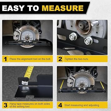Truck Toe Plate Kit - Heavy Duty Calibration System, Accurate Tracking Board | Maintenance Panels, Measuring Tools, Service Alignment Sheets for Campers, Electric Vehicles, Commercial Garages