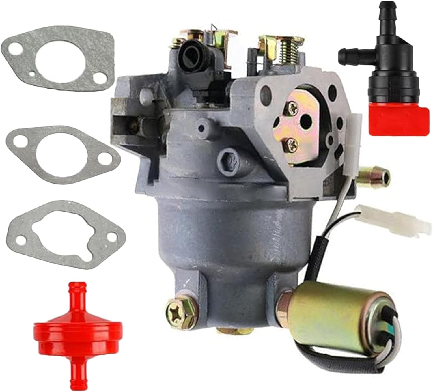 Carburetor Replacement for Troy-Bilt TB30R Riding Lawnmower Model 382cc 13A726JD066 Engine Carb with Fuel filter Shut Off Valve Gaskets