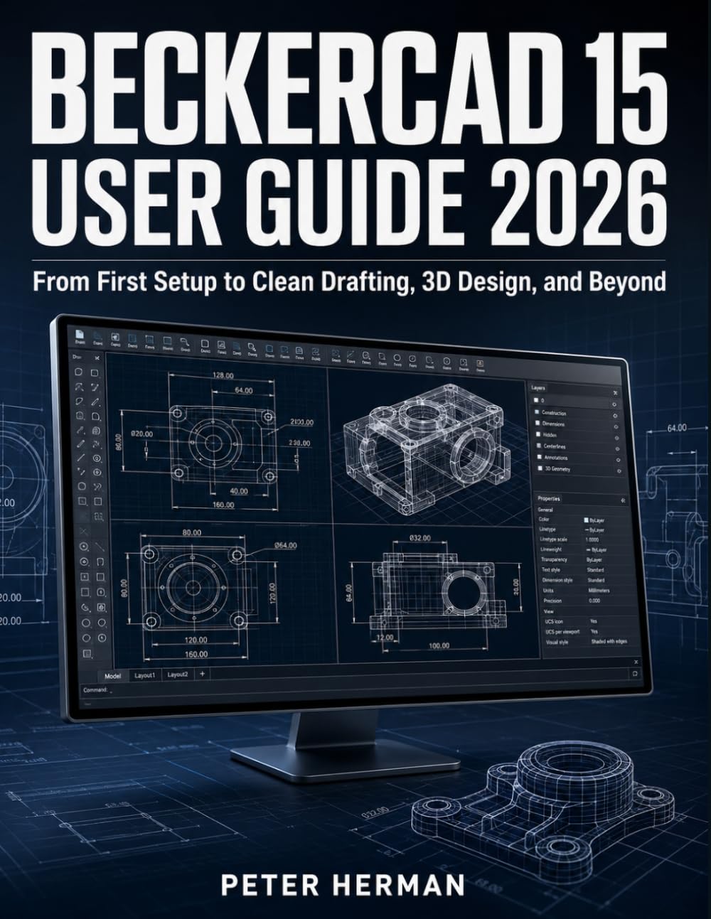 BeckerCAD 15 User Guide 2026: From First Setup to Clean Drafting, 3D Design, and Beyond