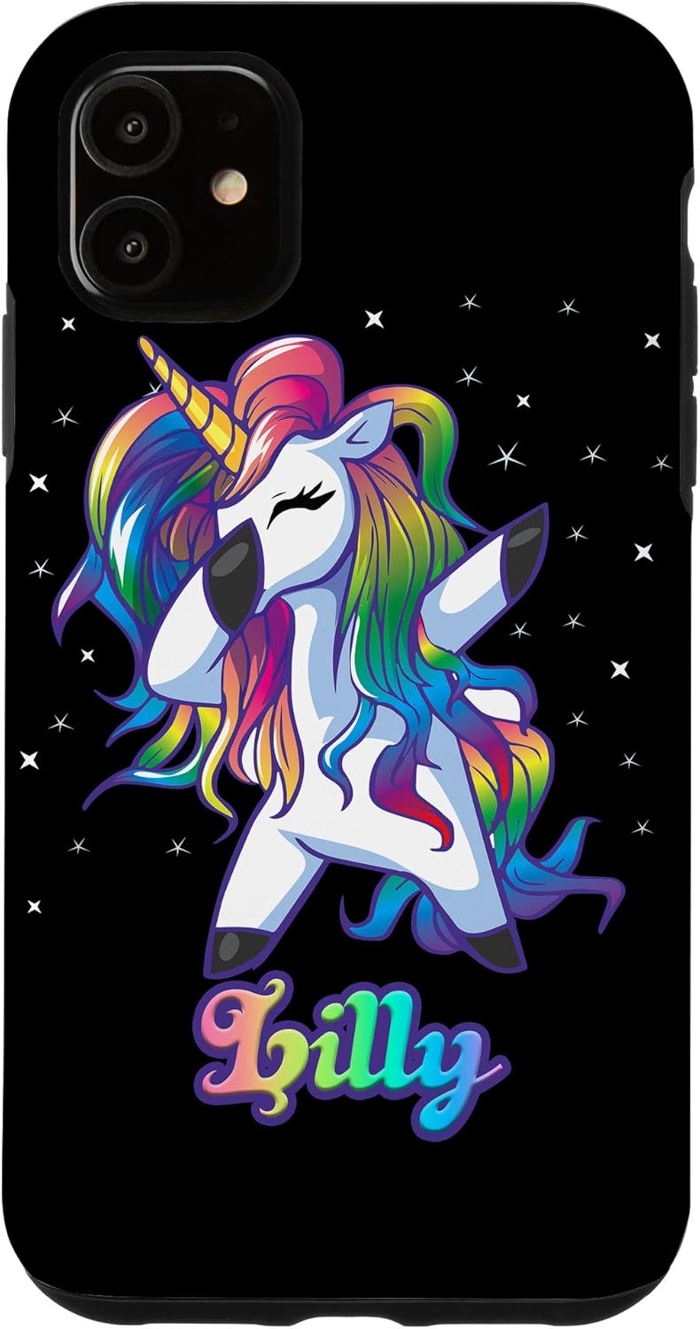 iPhone XR Phone Case Unicorn Dabbing LILLY Custom Personalized Case