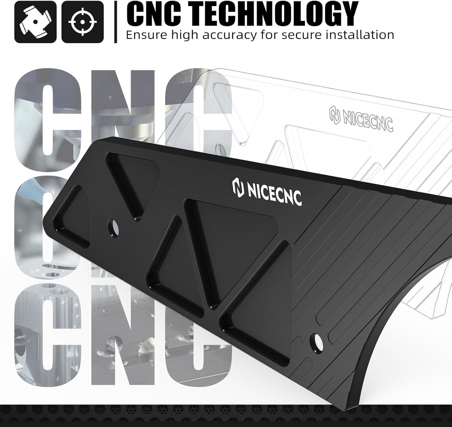 NICECNC Motorcycle Rear Chain Guard Protector Aluminum Compatible with Honda XR650L 1993 1994 1995 1996 1997 1998 1999 2000 2001 2002 2003-2024,CNC Technology