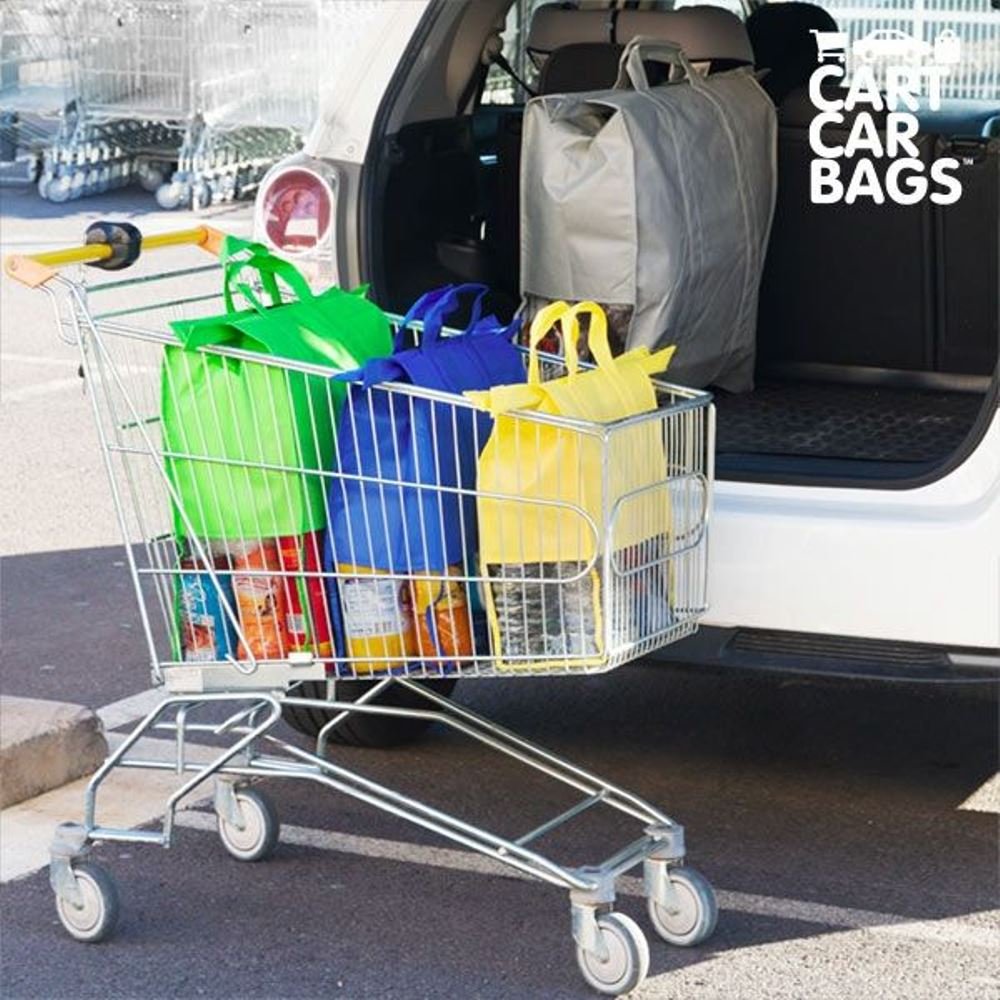 Cart Car Bags Buste per Spesa e Bagagliaio (Pacco da 4)