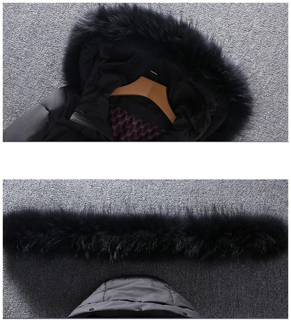 Haitpant Men Winter Down Coat Casual Long Parka Overcoat Outdoor Warm Thick White Duck Down Jacket Hooded Puffer Jackets