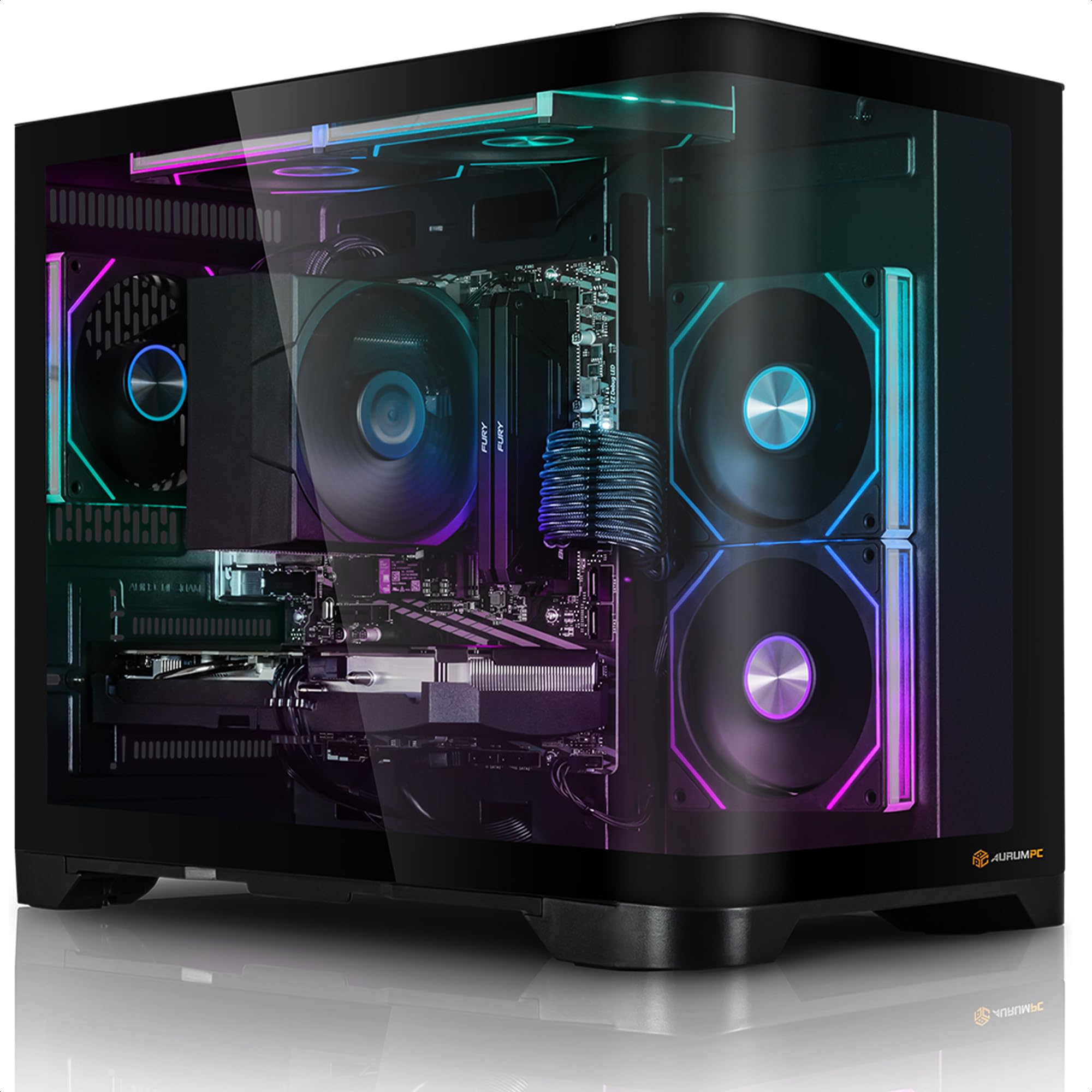 AURUMPC Gamer Fixe Ryzen 7 7800X3D • GeForce RTX5060 8Go • 16Go