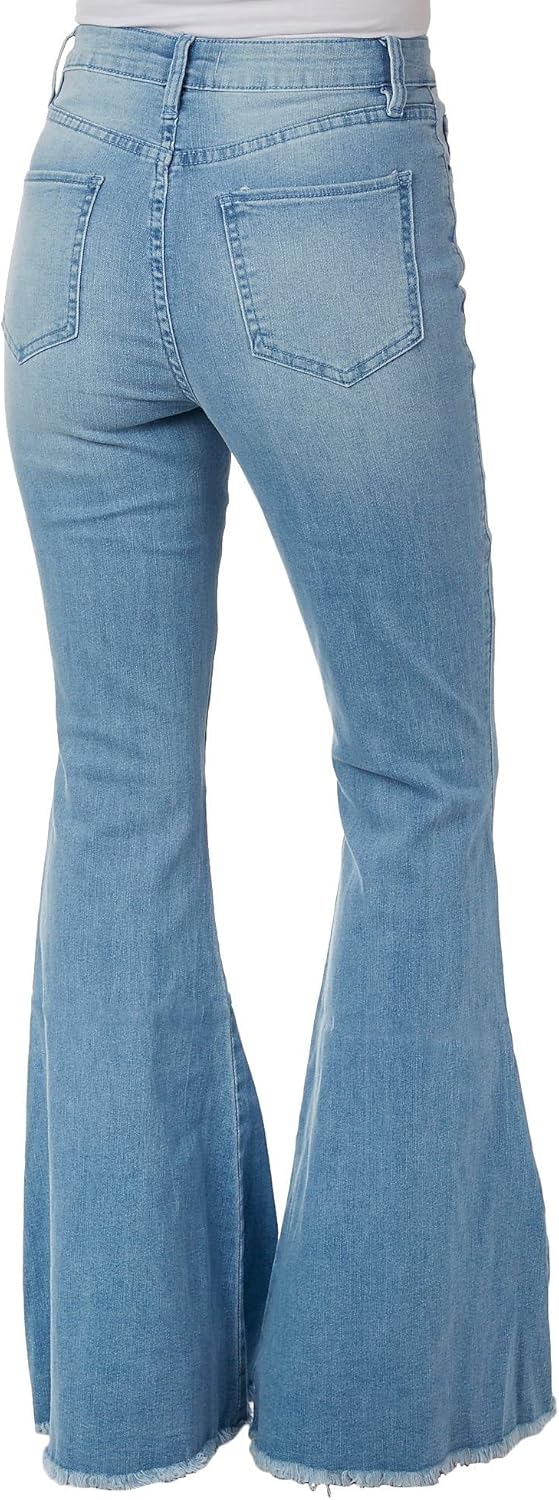 YMI Womens Repreve W/Lycra Gigi HIGH Rise Extreme FIT & Flare, L02, 3 Blue