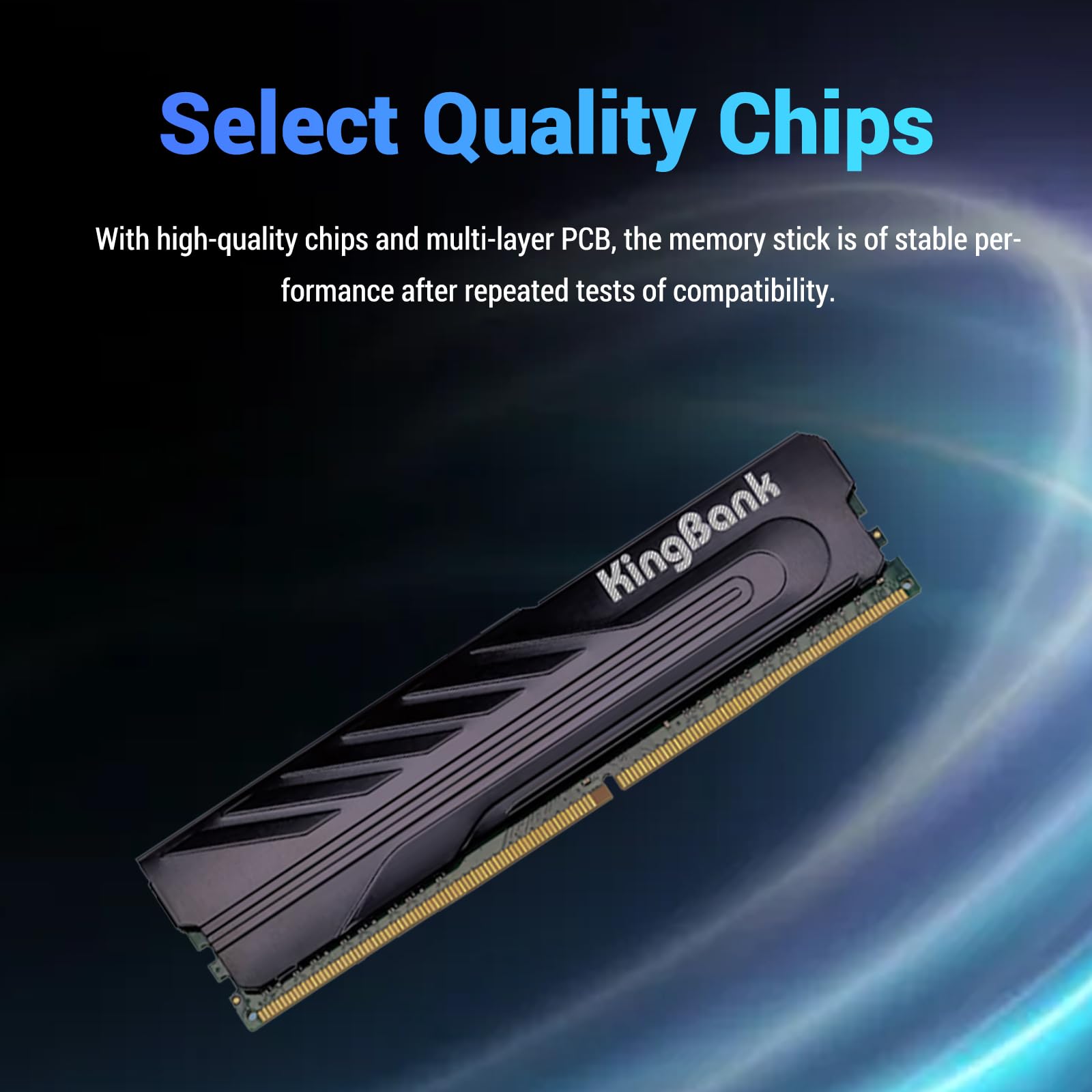 Memória Ram KingBank DDR4 16GB 3200Mhz 1.2V CL22 para Computador