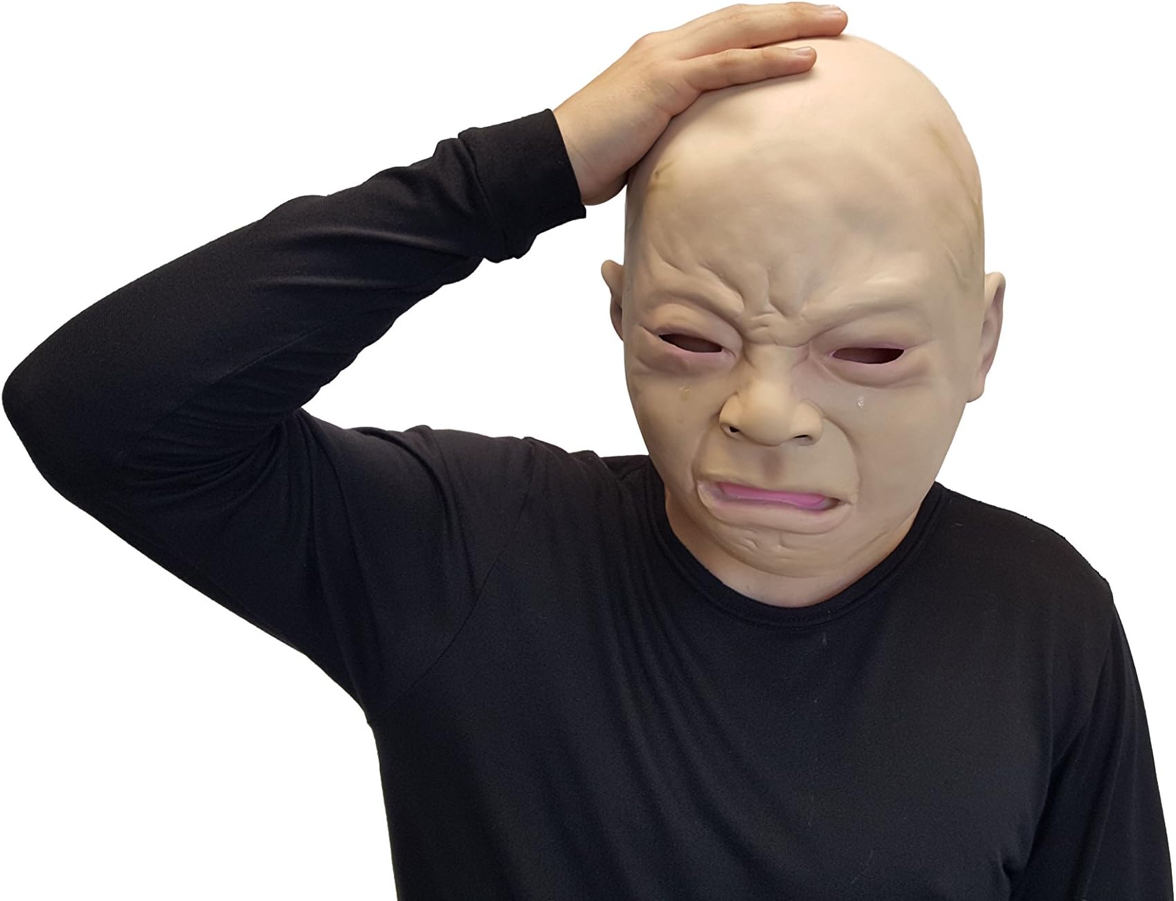 Creepy Cry Baby Face Halloween Costume Mask (CRY BABY)