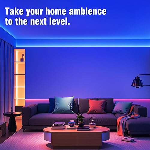 Miniatura 3 de VOLIVO Tira de luces LED de 200 pies, control por aplicación, tira de luz LED Bluetooth sincronizada con música, luces LED que cambian de color para