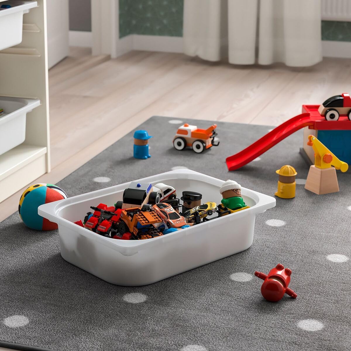 Ikea 800.892.39 TROFAST Aufbewahrungsbox, weiß; 41,9 x 29,8 x 10,2 cm, stapelbar, kompatibel mit Trofast-Rahmen und Deckeln, aus Polypropylen Küche, Haushalt & Wohnen