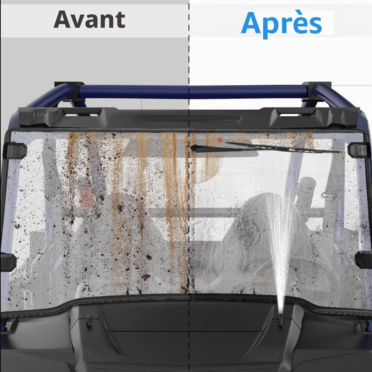 Kit de Pompe de Lave-glace Universel 12V Réservoir Pour Voiture Bateau | Avec Tuyau, Câbles Électriques Et Accessoires De Montage Inclus