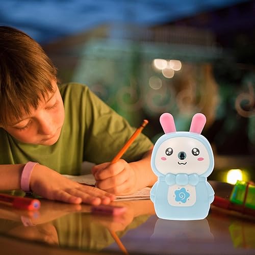 Miniatura 6 de Sacapuntas manual con forma de conejo de dibujos animados, con manivela, sacapuntas de mano de un solo agujero, para suministros de oficina en casa,