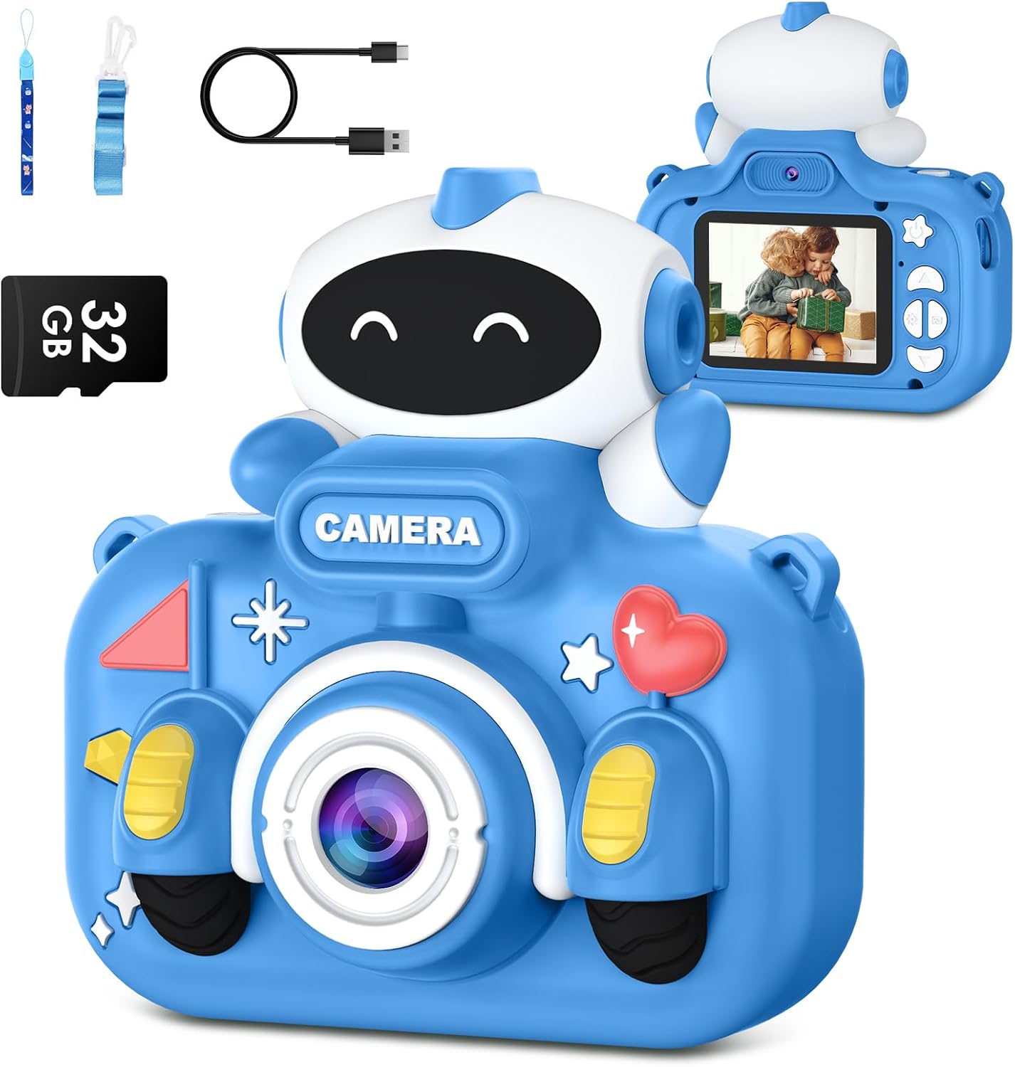 Kids Camera for ages 3-12 with 1080p video and 20MP photos